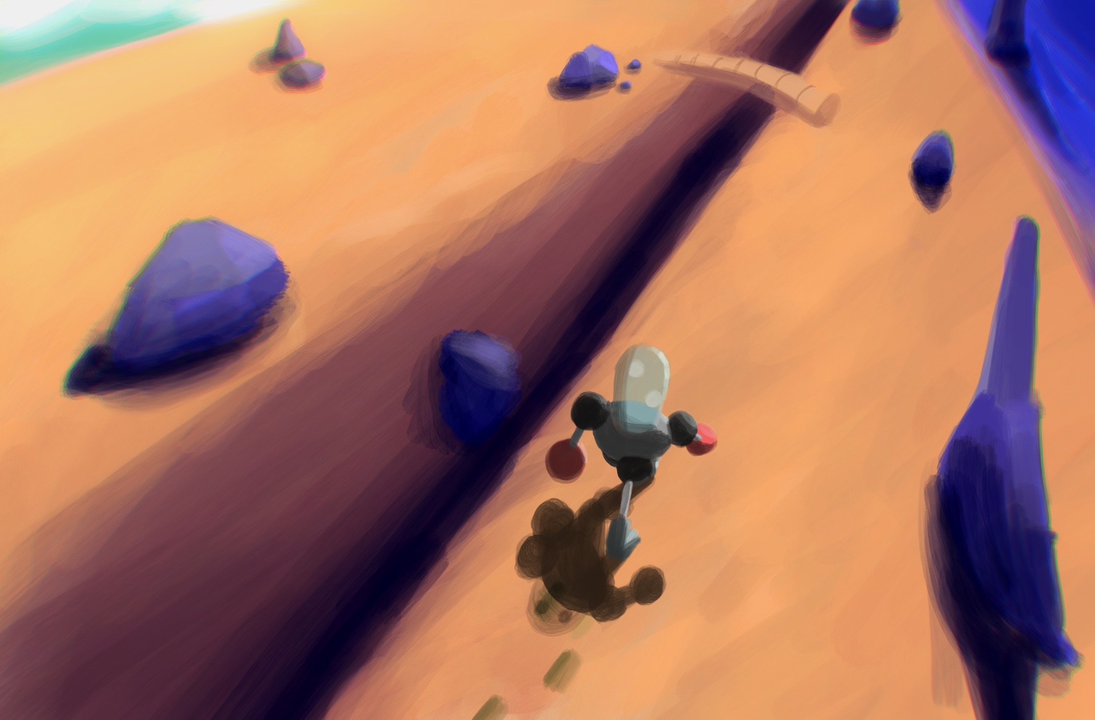 IOTA Walking on an alien beach